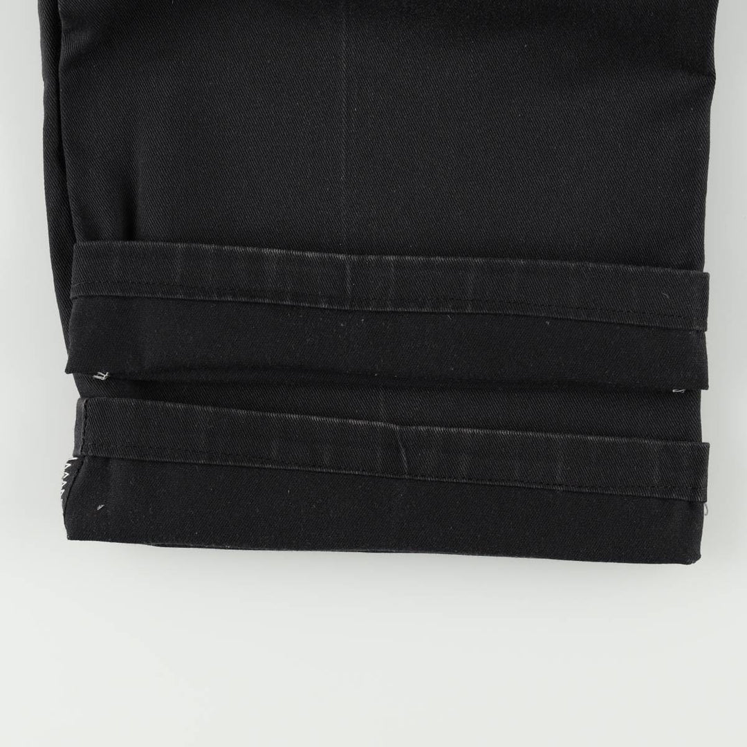 Dickies Loose Fit Double Knee Work Pants Men's W33 polyester black type Vintage Second Hand