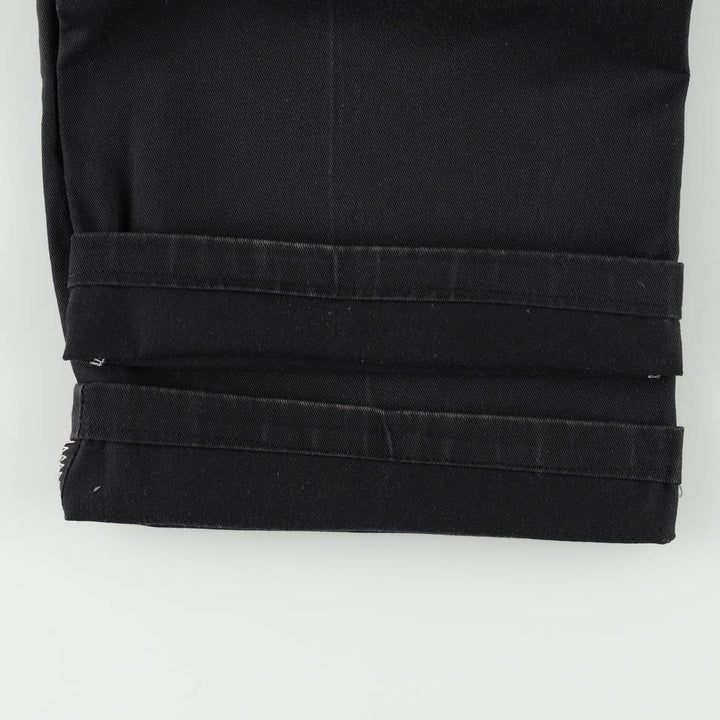 Dickies Loose Fit Double Knee Work Pants Men's W33 polyester black type Vintage Second Hand