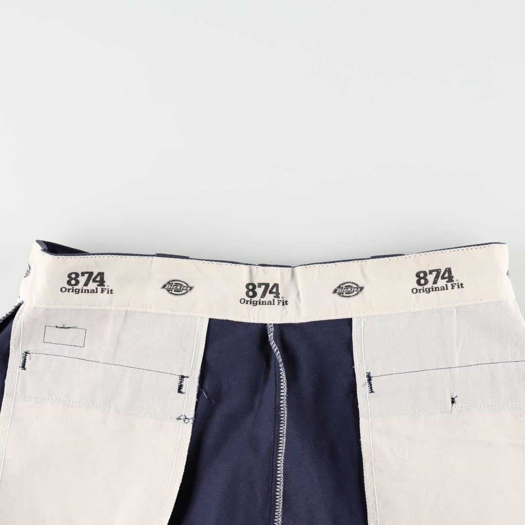 Dickies 874 Original Fit Work Pants for Men, W36 polyester Navy blue Vintage Second Hand