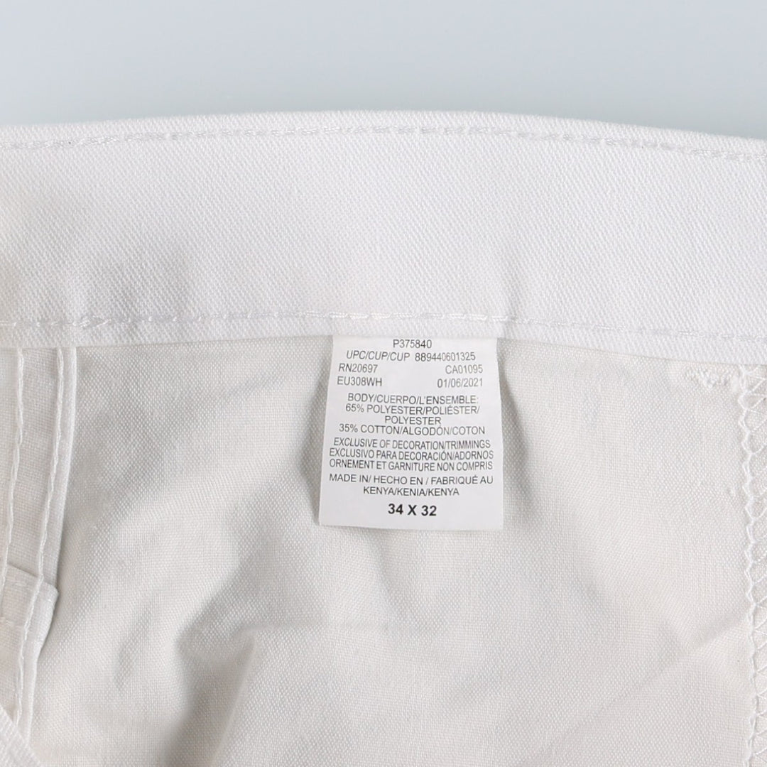 Dickies Painter Pants Men's W34 equivalent polyester white type Vintage Second Hand