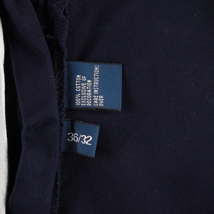 Ralph Lauren POLO by Ralph Lauren PROPECT PANT Chino Pants, Men's W37 (approx.) cotton navy blue type Vintage Second Hand