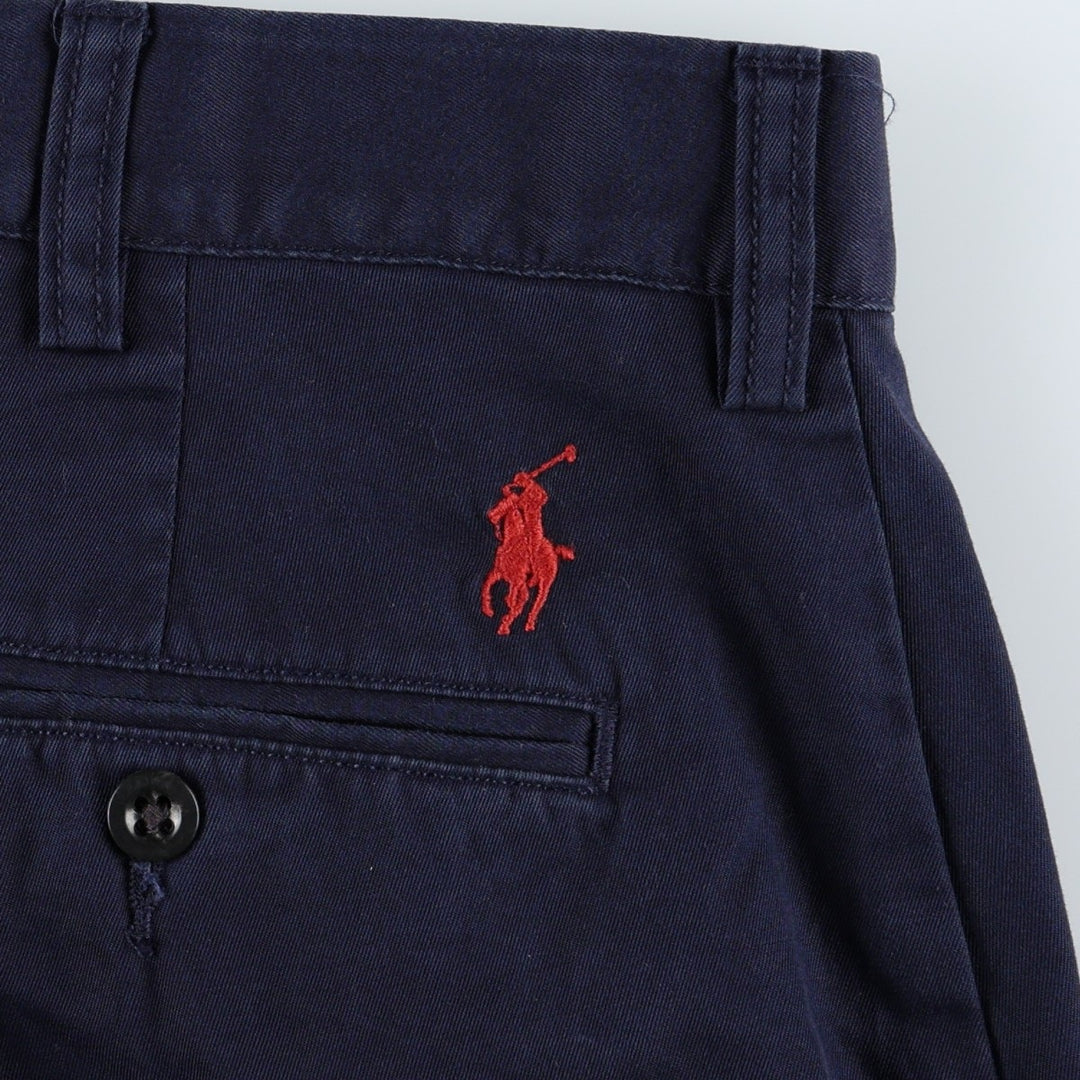 Ralph Lauren POLO by Ralph Lauren PROPECT PANT Chino Pants, Men's W37 (approx.) cotton navy blue type Vintage Second Hand