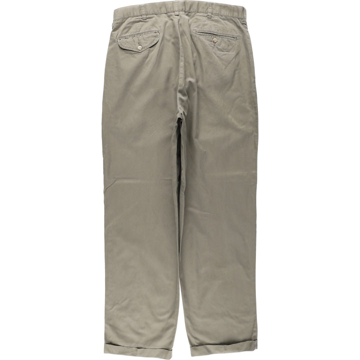 Ralph Lauren POLO by Ralph Lauren HAMMOND PANT, two-pleat chino pants, men's, w34 equivalent cotton Khaki type Vintage Second Hand