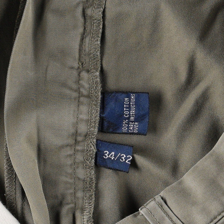 Ralph Lauren POLO by Ralph Lauren HAMMOND PANT, two-pleat chino pants, men's, w34 equivalent cotton Khaki type Vintage Second Hand