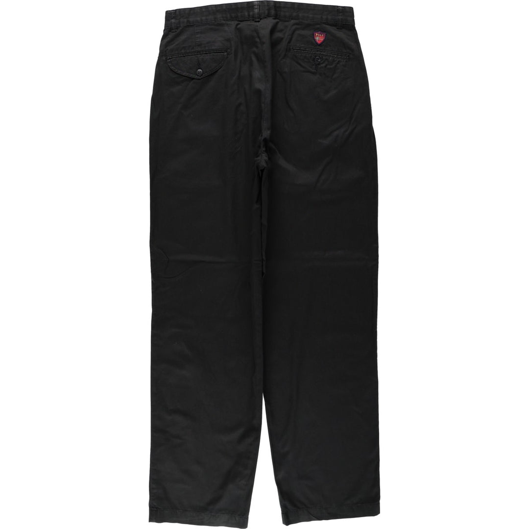 Ralph Lauren POLO GOLF Polo Golf Two-pleat Chino Pants for Men, Size W32 cotton black type Vintage Second Hand