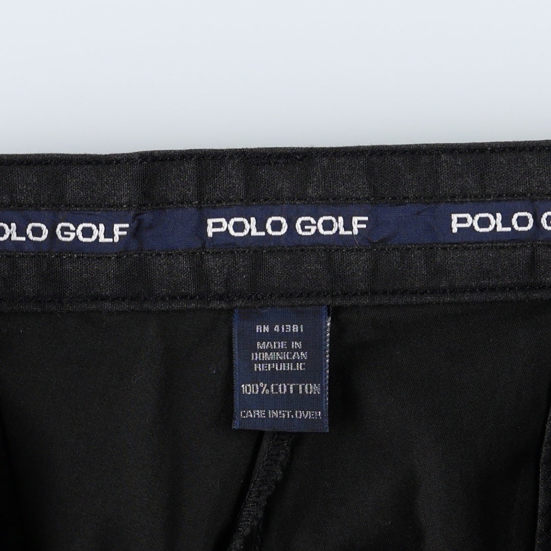 Ralph Lauren POLO GOLF Polo Golf Two-pleat Chino Pants for Men, Size W32 cotton black type Vintage Second Hand