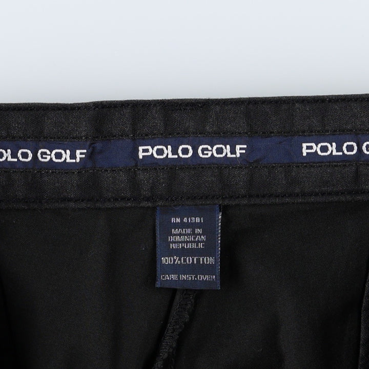 Ralph Lauren POLO GOLF Polo Golf Two-pleat Chino Pants for Men, Size W32 cotton black type Vintage Second Hand