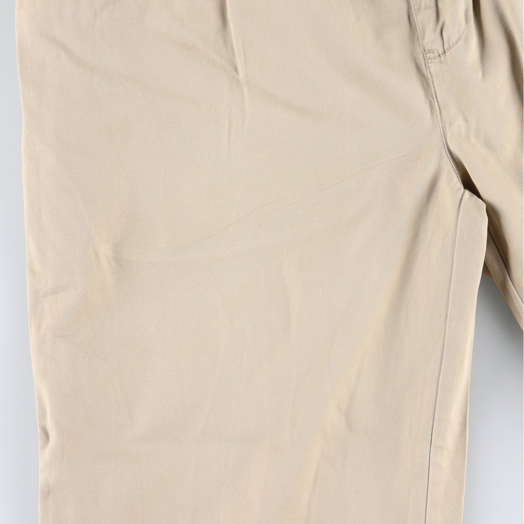 Ralph Lauren POLO by Ralph Lauren HAMMOND PANT, two-pleat chino pants, men's, w34 equivalent cotton Beige type Vintage Second Hand