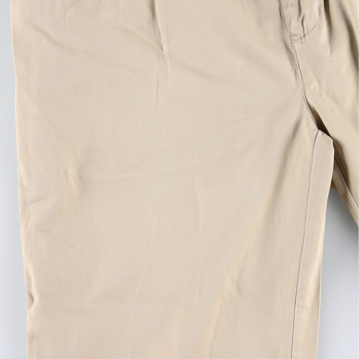 Ralph Lauren POLO by Ralph Lauren HAMMOND PANT, two-pleat chino pants, men's, w34 equivalent cotton Beige type Vintage Second Hand