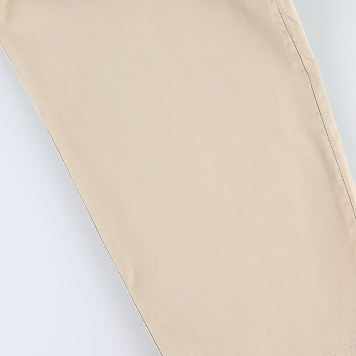 Ralph Lauren POLO by Ralph Lauren HAMMOND PANT, two-pleat chino pants, men's, w34 equivalent cotton Beige type Vintage Second Hand