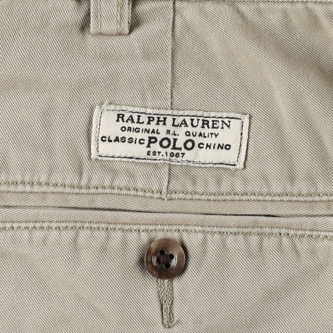 Ralph Lauren POLO by Ralph Lauren PROSPECT PANT Chino pants for men, equivalent to w34 cotton Beige type Vintage Second Hand