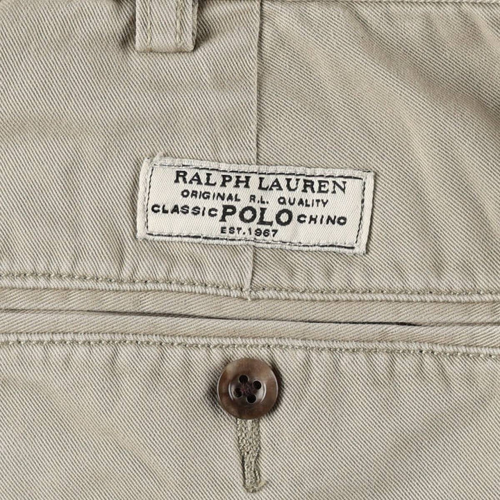 Ralph Lauren POLO by Ralph Lauren PROSPECT PANT Chino pants for men, equivalent to w34 cotton Beige type Vintage Second Hand