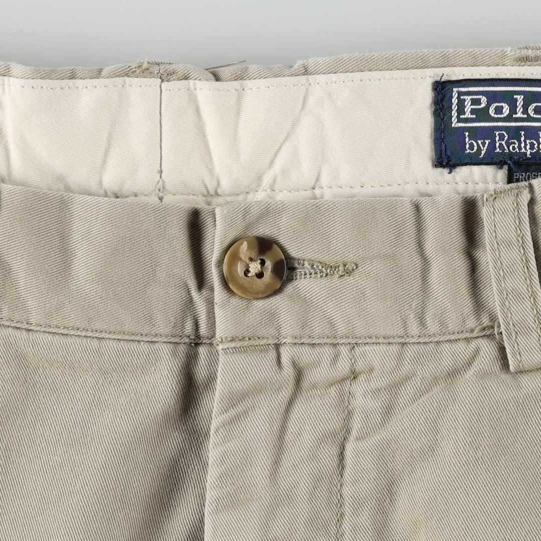 Ralph Lauren POLO by Ralph Lauren PROSPECT PANT Chino pants for men, equivalent to w34 cotton Beige type Vintage Second Hand