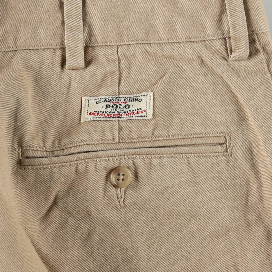 Ralph Lauren POLO by Ralph Lauren Chino Pants Men's W35 equivalent cotton Beige type Vintage Second Hand