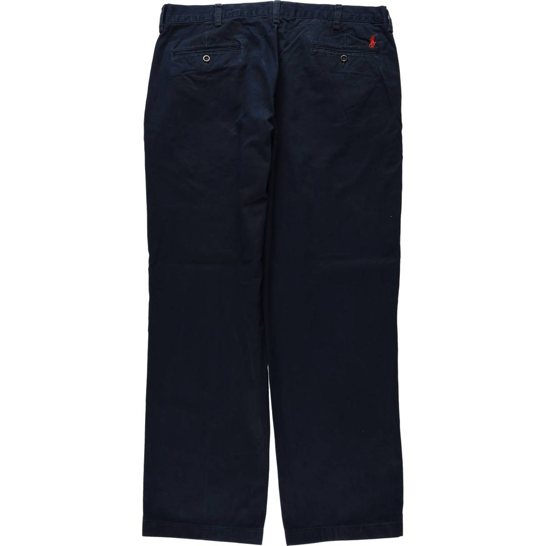 Ralph Lauren POLO by Ralph Lauren PRESTON PANT Chino pants for men, equivalent to w37 cotton navy blue type Vintage Second Hand