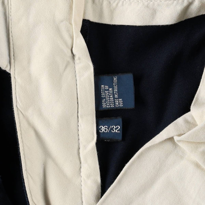 Ralph Lauren POLO by Ralph Lauren PRESTON PANT Chino pants for men, equivalent to w37 cotton navy blue type Vintage Second Hand