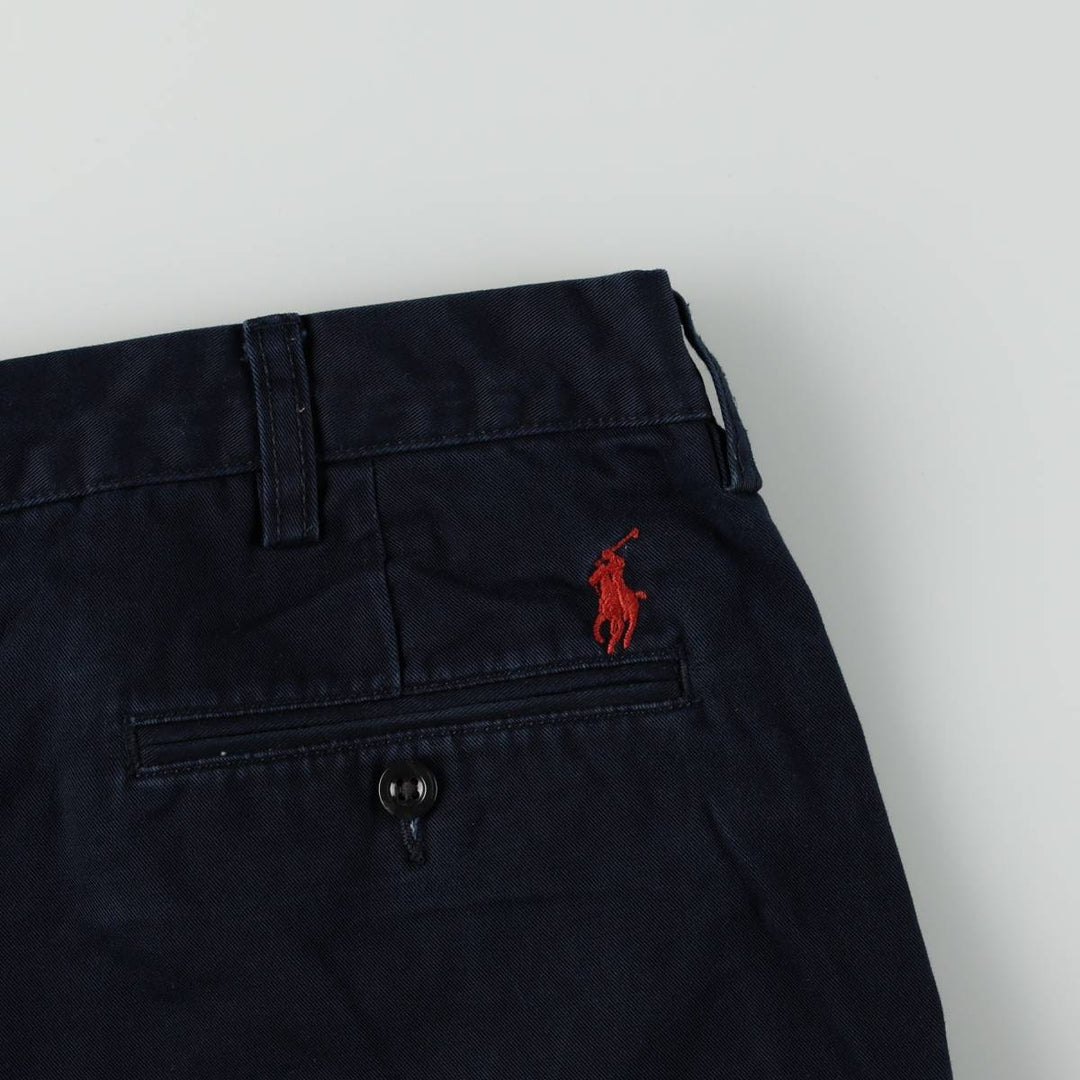 Ralph Lauren POLO by Ralph Lauren PRESTON PANT Chino pants for men, equivalent to w37 cotton navy blue type Vintage Second Hand