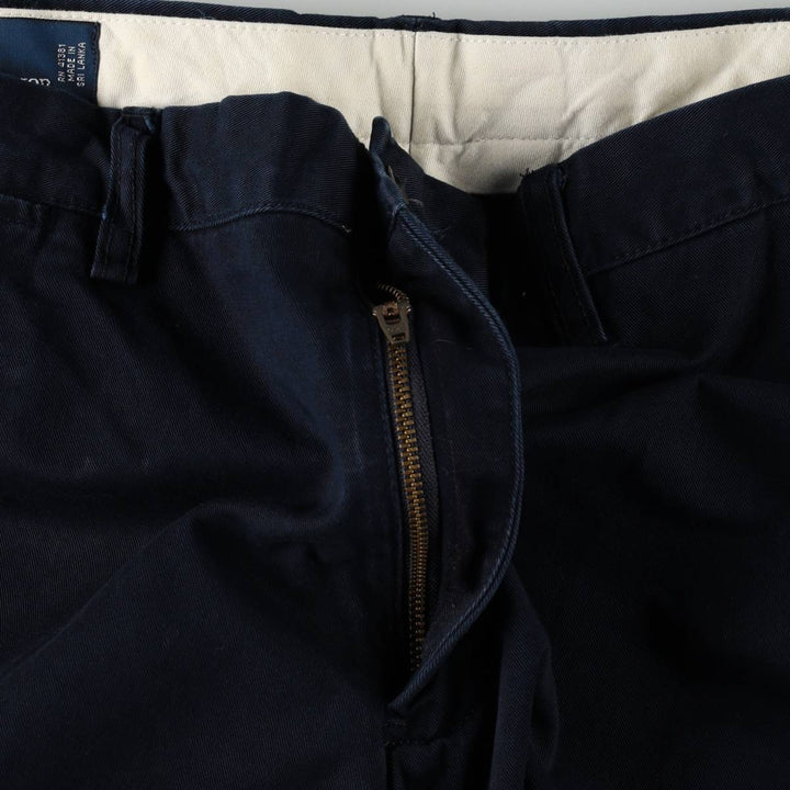 Ralph Lauren POLO by Ralph Lauren PRESTON PANT Chino pants for men, equivalent to w37 cotton navy blue type Vintage Second Hand