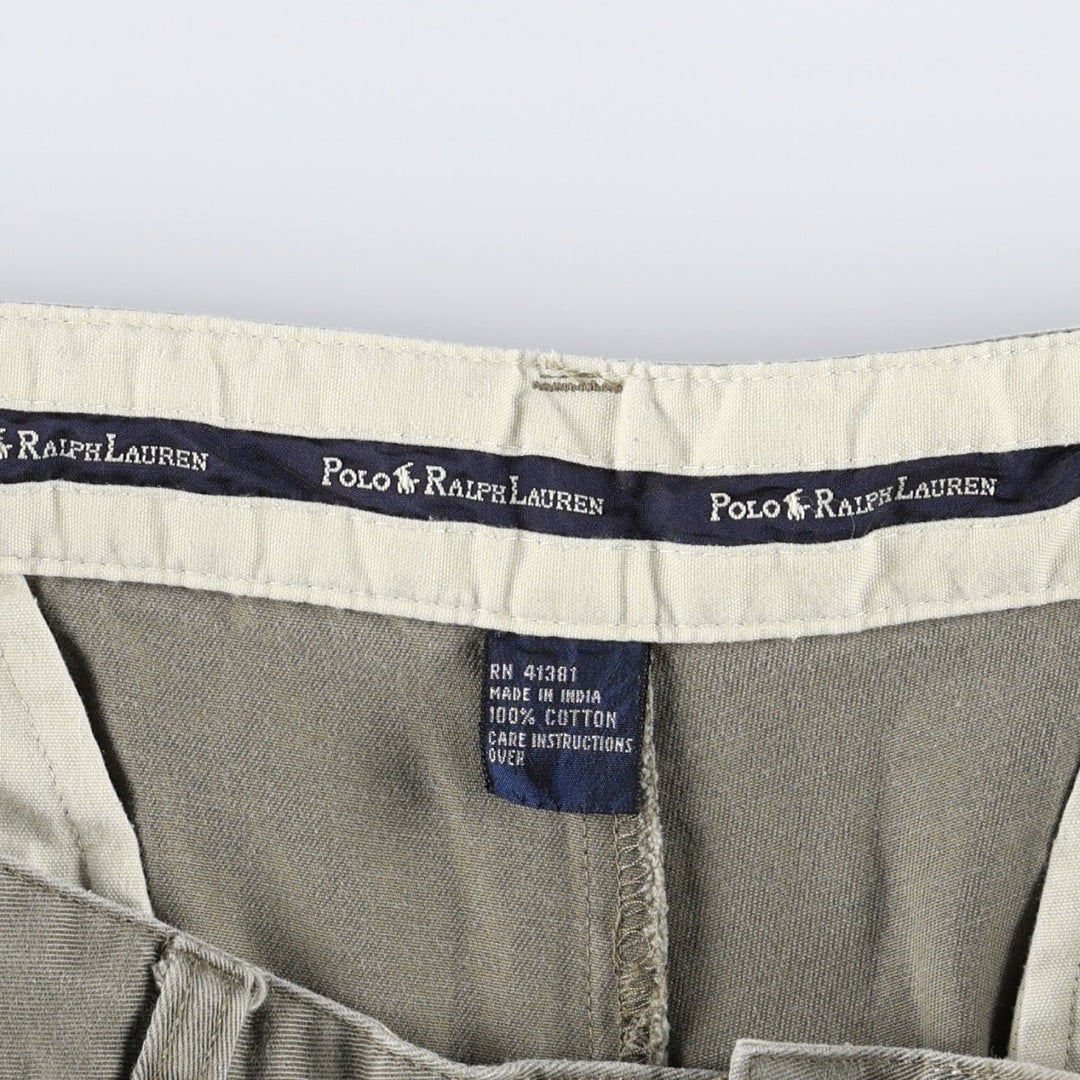 Ralph Lauren Polo Ralph Lauren Andrew Pant Two-pleat Chino Pants Men's W36 cotton Beige type Vintage Second Hand