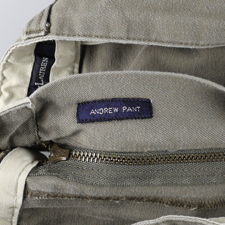 Ralph Lauren Polo Ralph Lauren Andrew Pant Two-pleat Chino Pants Men's W36 cotton Beige type Vintage Second Hand