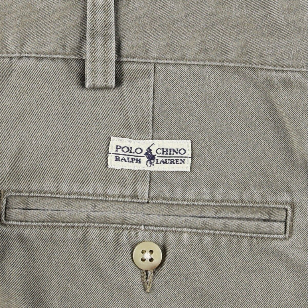 Ralph Lauren Polo Ralph Lauren Andrew Pant Two-pleat Chino Pants Men's W36 cotton Beige type Vintage Second Hand