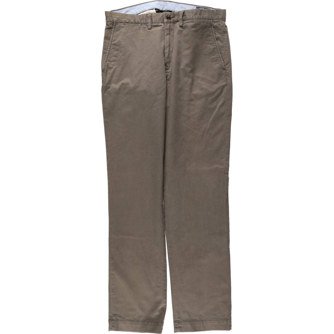 Ralph Lauren POLO RALPH LAUREN STRETCH STRAIGHT FIT CHINO PANTS, MEN'S, W36 (approx.) cotton gray type Vintage Second Hand