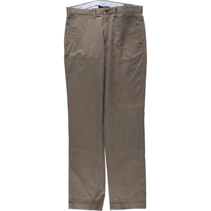 Ralph Lauren POLO RALPH LAUREN STRETCH STRAIGHT FIT CHINO PANTS, MEN'S, W36 (approx.) cotton gray type Vintage Second Hand