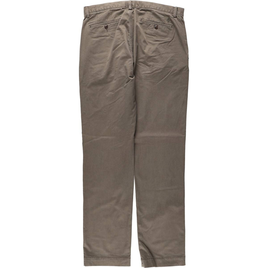 Ralph Lauren POLO RALPH LAUREN STRETCH STRAIGHT FIT CHINO PANTS, MEN'S, W36 (approx.) cotton gray type Vintage Second Hand