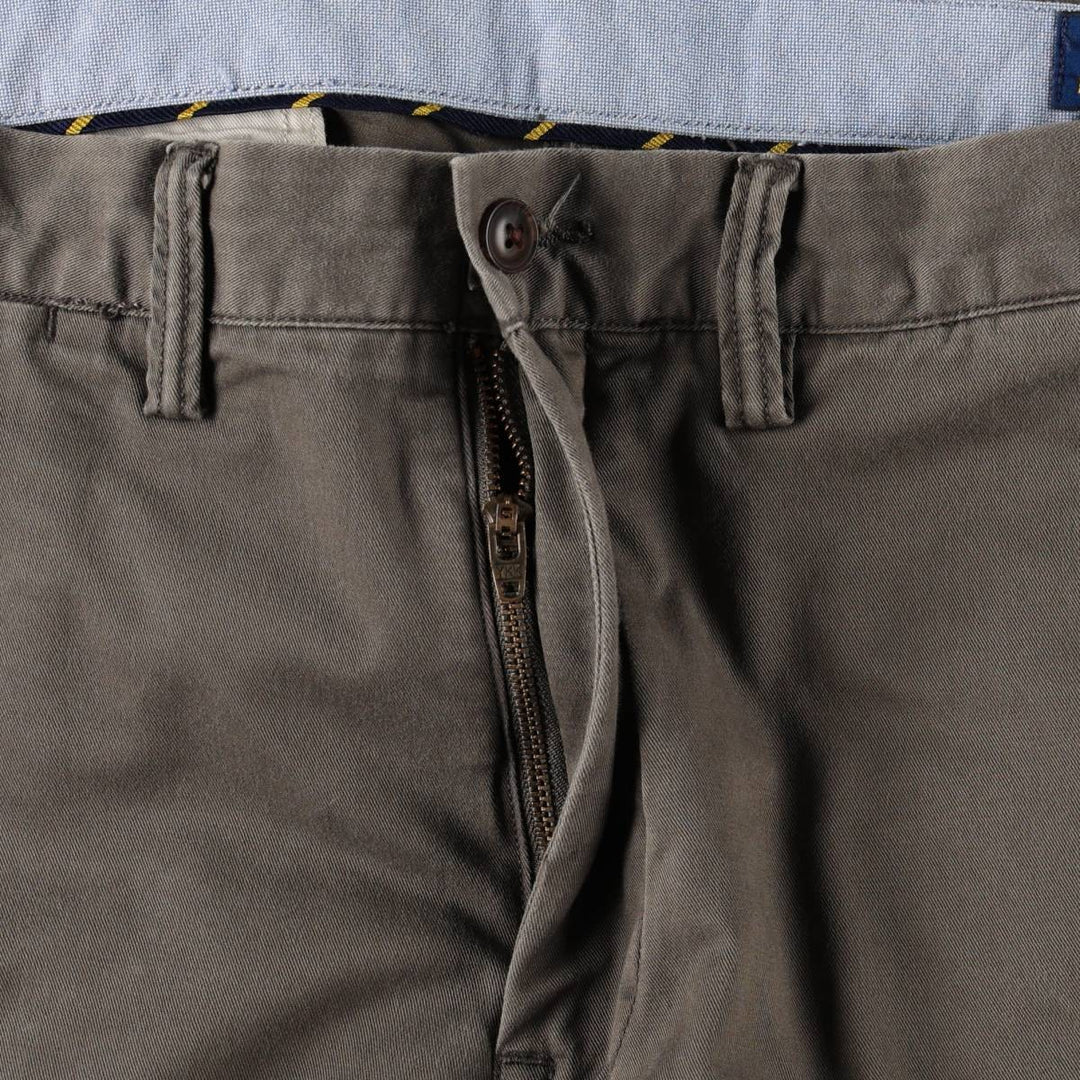 Ralph Lauren POLO RALPH LAUREN STRETCH STRAIGHT FIT CHINO PANTS, MEN'S, W36 (approx.) cotton gray type Vintage Second Hand