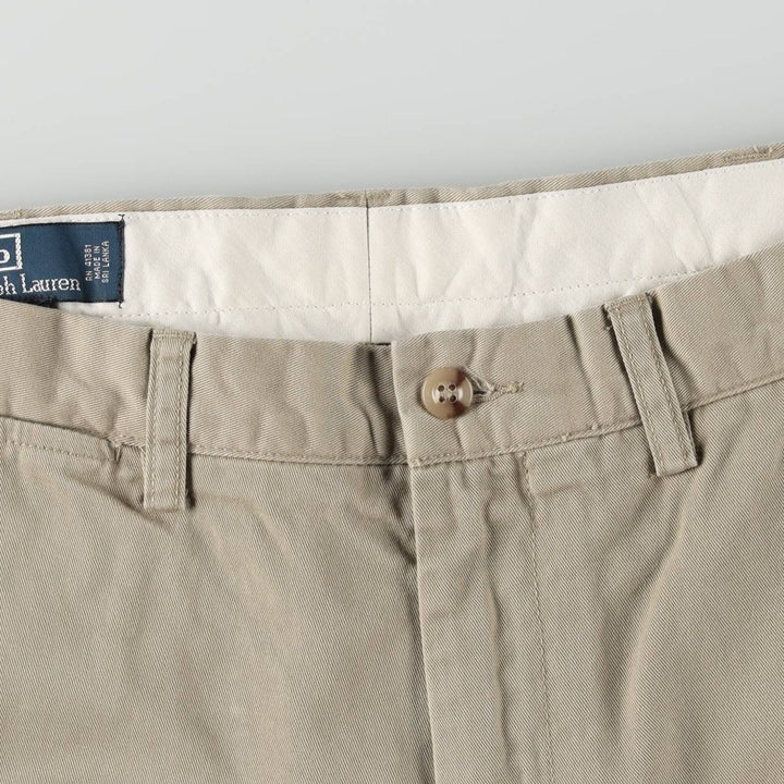 Ralph Lauren POLO by Ralph Lauren PRESTON PANT Chino pants for men, equivalent to w35 cotton Beige type Vintage Second Hand