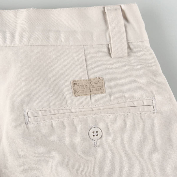 Ralph Lauren POLO by Ralph Lauren Chino Pants Men's W32 equivalent cotton white type Vintage Second Hand