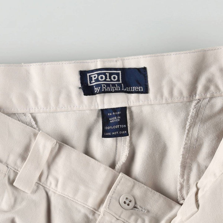 Ralph Lauren POLO by Ralph Lauren Chino Pants Men's W32 equivalent cotton white type Vintage Second Hand