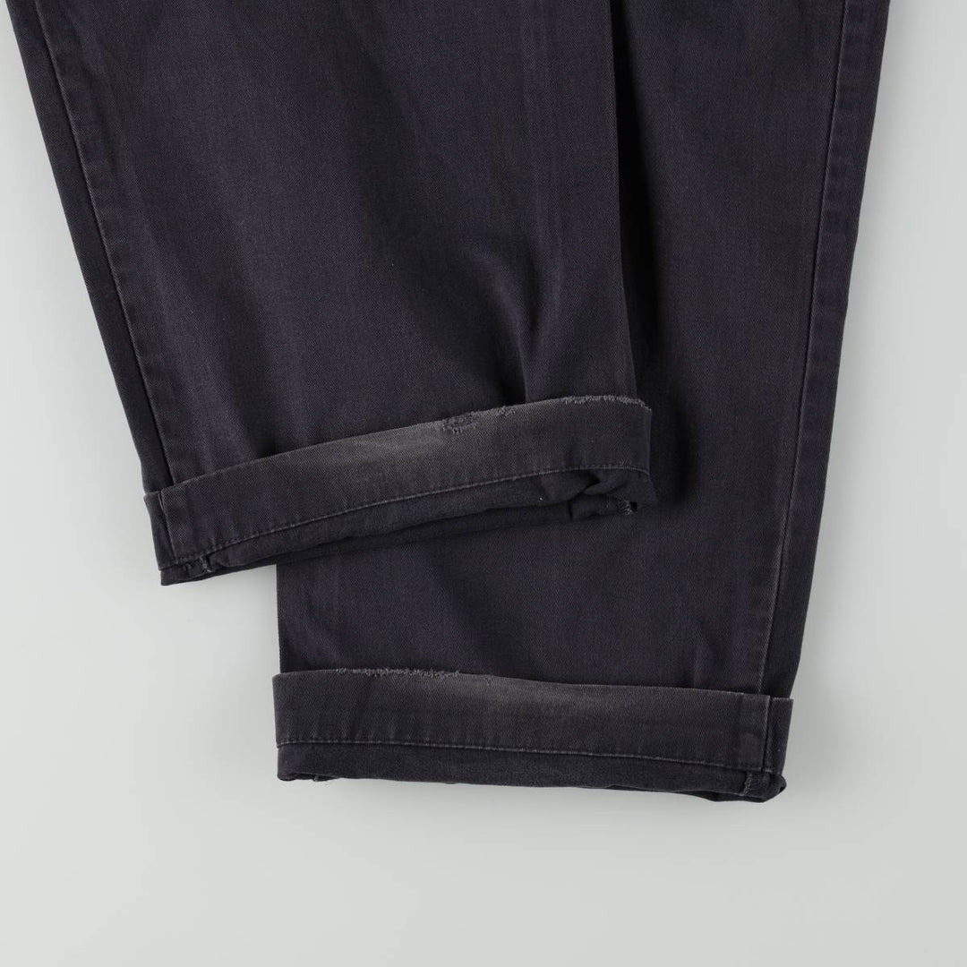 Ralph Lauren POLO by Ralph Lauren ANDREW PANT Two-pleat chino pants for men, equivalent to w36 cotton navy blue type Vintage Second Hand