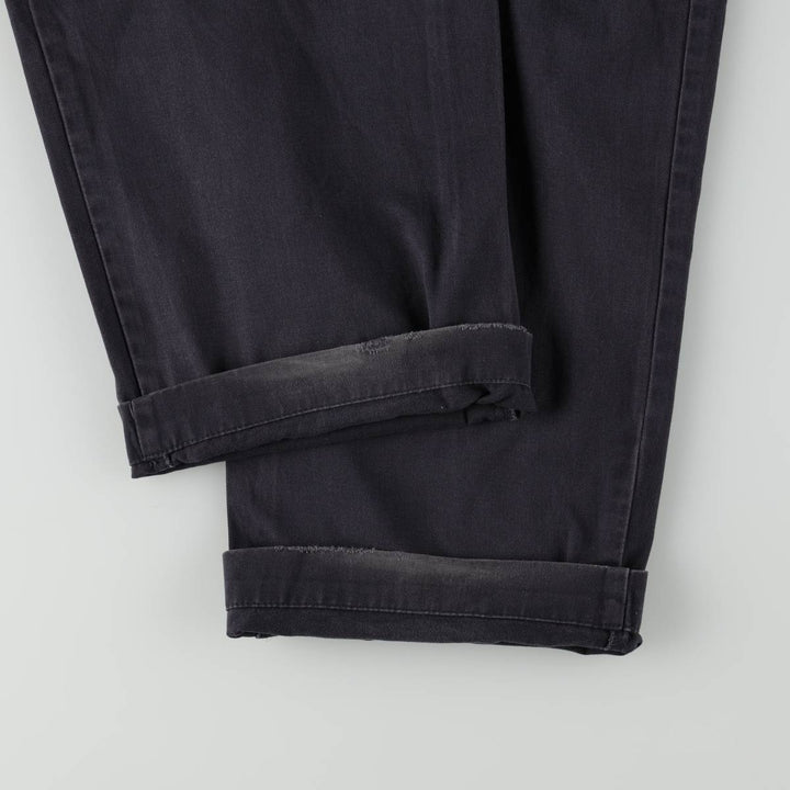 Ralph Lauren POLO by Ralph Lauren ANDREW PANT Two-pleat chino pants for men, equivalent to w36 cotton navy blue type Vintage Second Hand