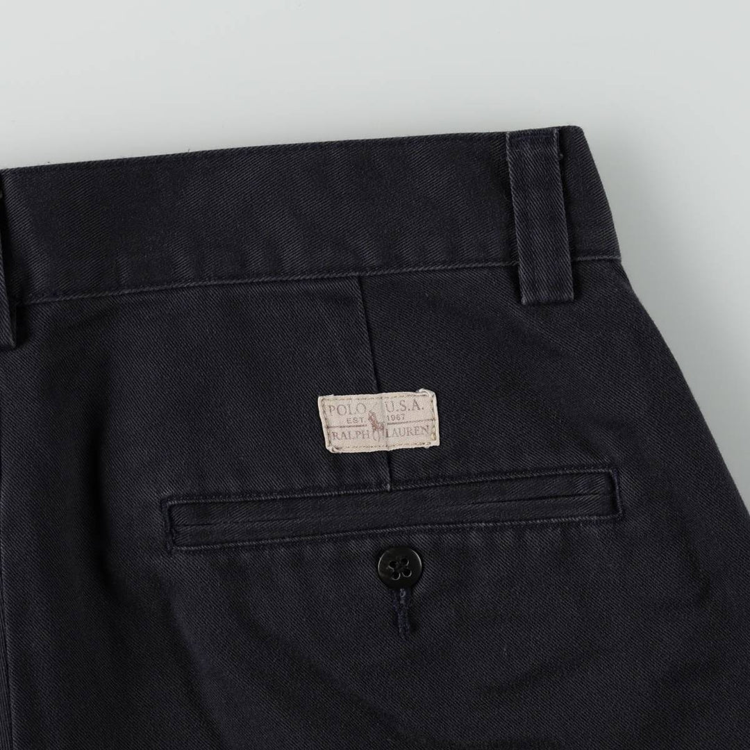 Ralph Lauren POLO by Ralph Lauren Men's Chino Pants, Size W31 cotton navy blue type Vintage Second Hand
