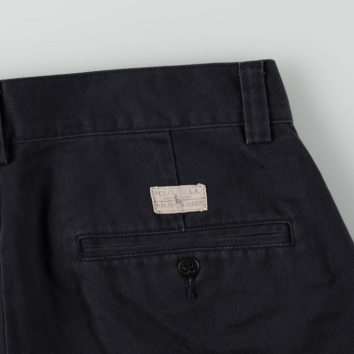 Ralph Lauren POLO by Ralph Lauren Men's Chino Pants, Size W31 cotton navy blue type Vintage Second Hand