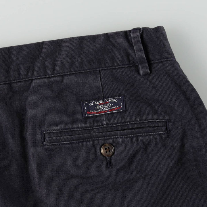 Ralph Lauren POLO by Ralph Lauren Men's Size W34 (approx.) cotton navy blue type Vintage Second Hand