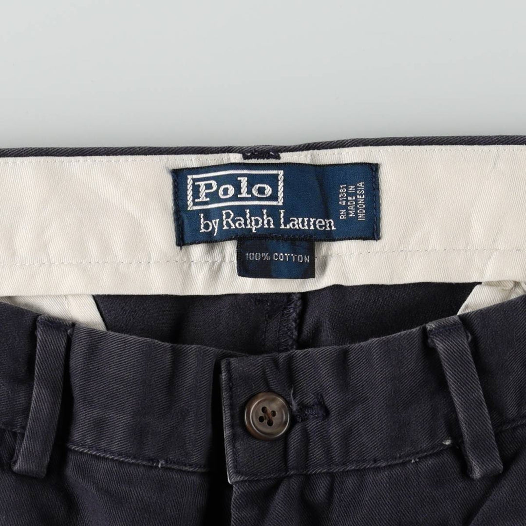 Ralph Lauren POLO by Ralph Lauren Men's Size W34 (approx.) cotton navy blue type Vintage Second Hand
