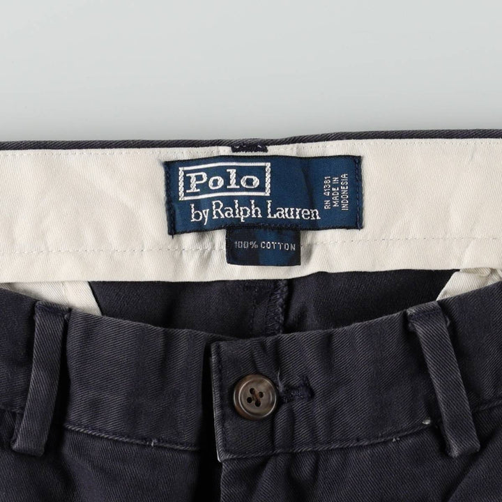 Ralph Lauren POLO by Ralph Lauren Men's Size W34 (approx.) cotton navy blue type Vintage Second Hand