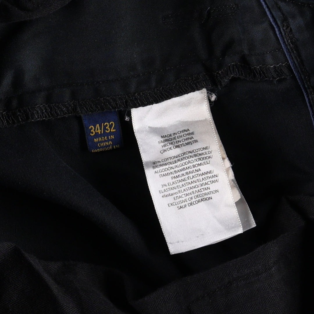 Ralph Lauren POLO RALPH LAUREN Men's Chino Pants, Size W36 cotton black type Vintage Second Hand