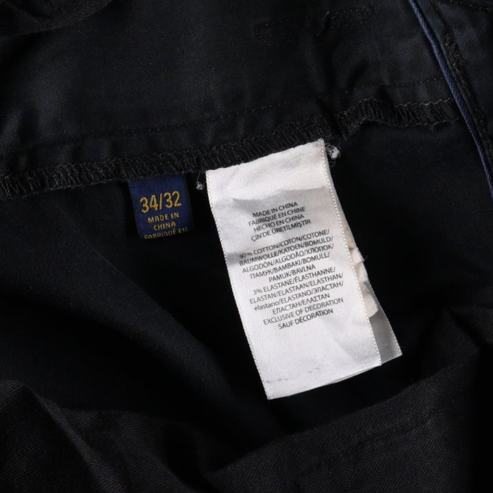 Ralph Lauren POLO RALPH LAUREN Men's Chino Pants, Size W36 cotton black type Vintage Second Hand
