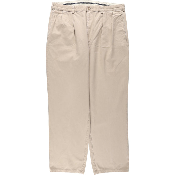 1990'S Ralph Lauren Polo Ralph Lauren ANDREW PANT Two-Pleat Chino Pants Made in USA Men's W37 (approx.) Vintage cotton Beige type Vintage Second Hand