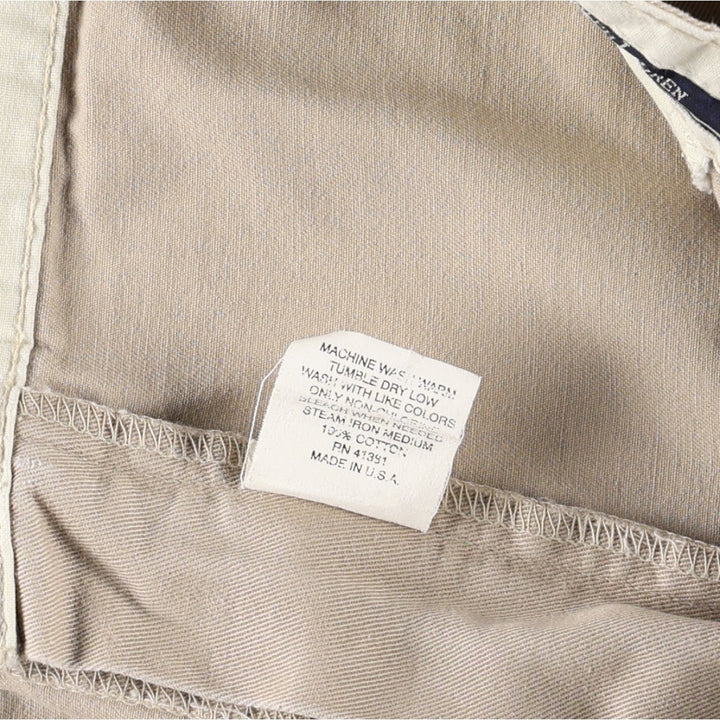 1990'S Ralph Lauren Polo Ralph Lauren ANDREW PANT Two-Pleat Chino Pants Made in USA Men's W37 (approx.) Vintage cotton Beige type Vintage Second Hand