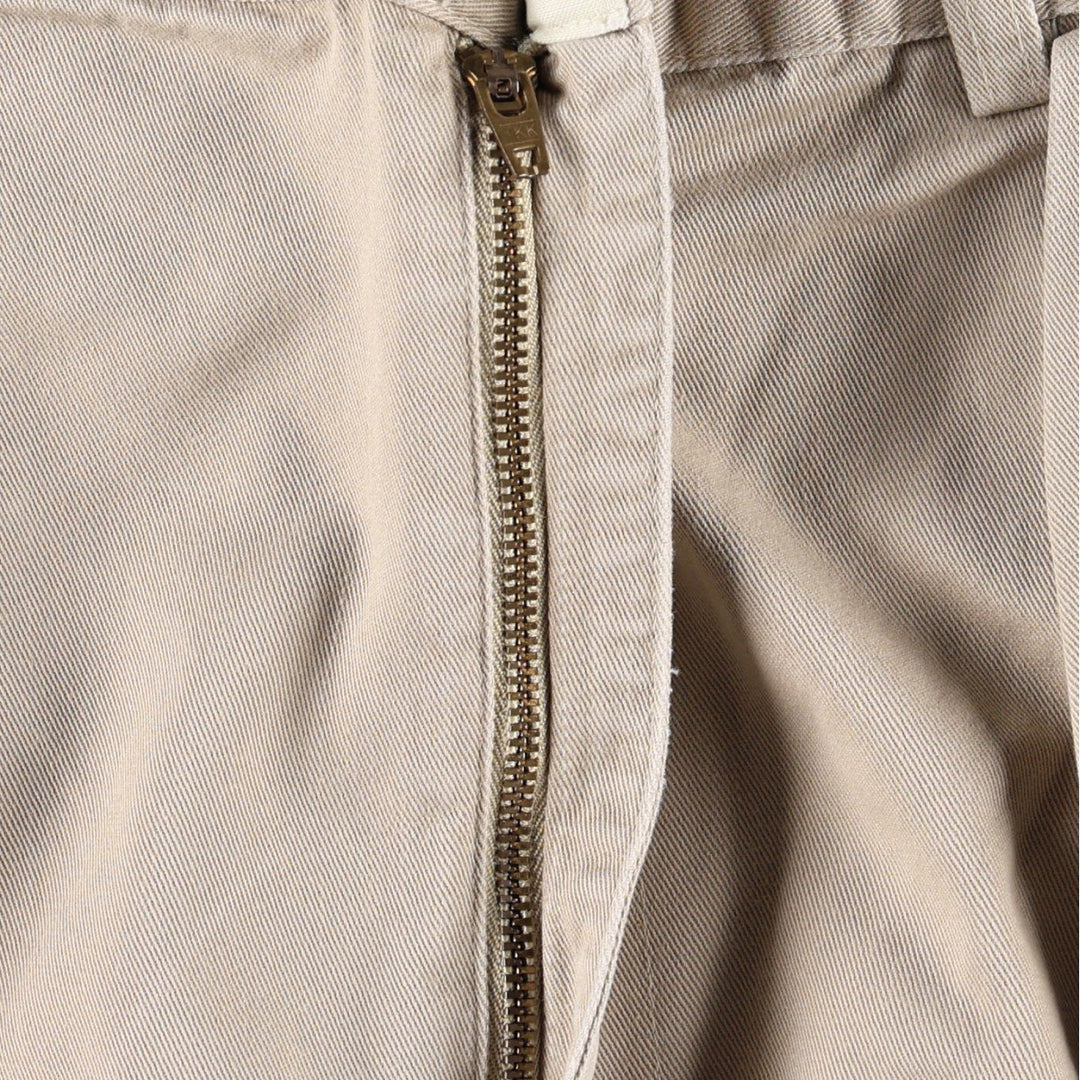 1990'S Ralph Lauren Polo Ralph Lauren ANDREW PANT Two-Pleat Chino Pants Made in USA Men's W37 (approx.) Vintage cotton Beige type Vintage Second Hand