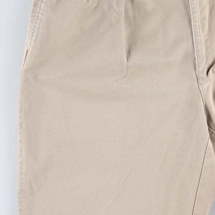 1990'S Ralph Lauren Polo Ralph Lauren ANDREW PANT Two-Pleat Chino Pants Made in USA Men's W37 (approx.) Vintage cotton Beige type Vintage Second Hand