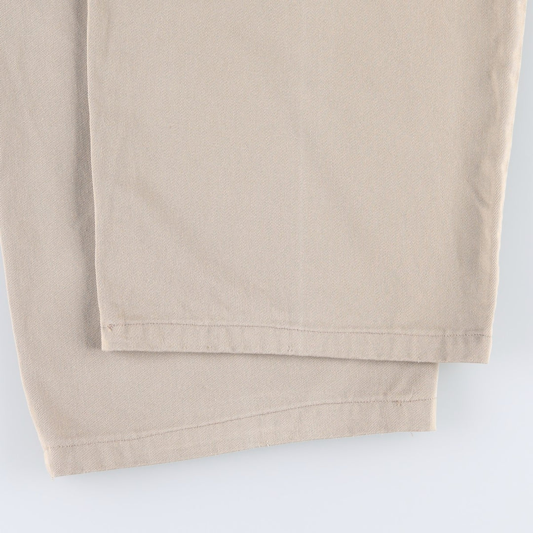 1990'S Ralph Lauren Polo Ralph Lauren ANDREW PANT Two-Pleat Chino Pants Made in USA Men's W37 (approx.) Vintage cotton Beige type Vintage Second Hand