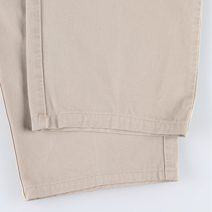 1990'S Ralph Lauren Polo Ralph Lauren ANDREW PANT Two-Pleat Chino Pants Made in USA Men's W37 (approx.) Vintage cotton Beige type Vintage Second Hand