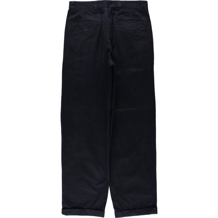 GAP Old Gap Two-Pleat Chino Pants Men's W31 (approx.) cotton navy blue type Vintage Second Hand
