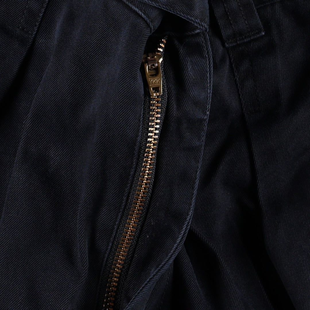 GAP Old Gap Two-Pleat Chino Pants Men's W31 (approx.) cotton navy blue type Vintage Second Hand