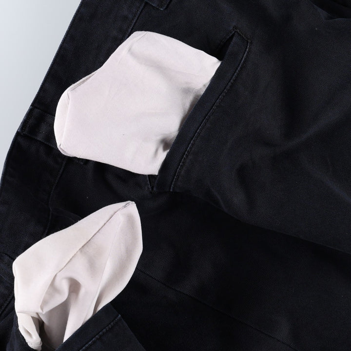 GAP Old Gap Two-Pleat Chino Pants Men's W31 (approx.) cotton navy blue type Vintage Second Hand